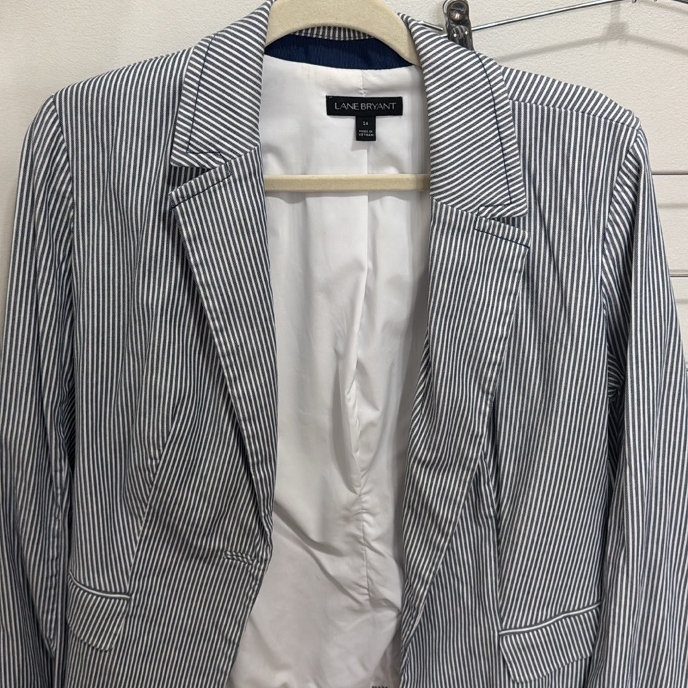 Lane Bryant Striped Blazer